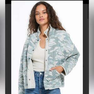 Brand New Z Supply Maya Quilted Camo Jacket